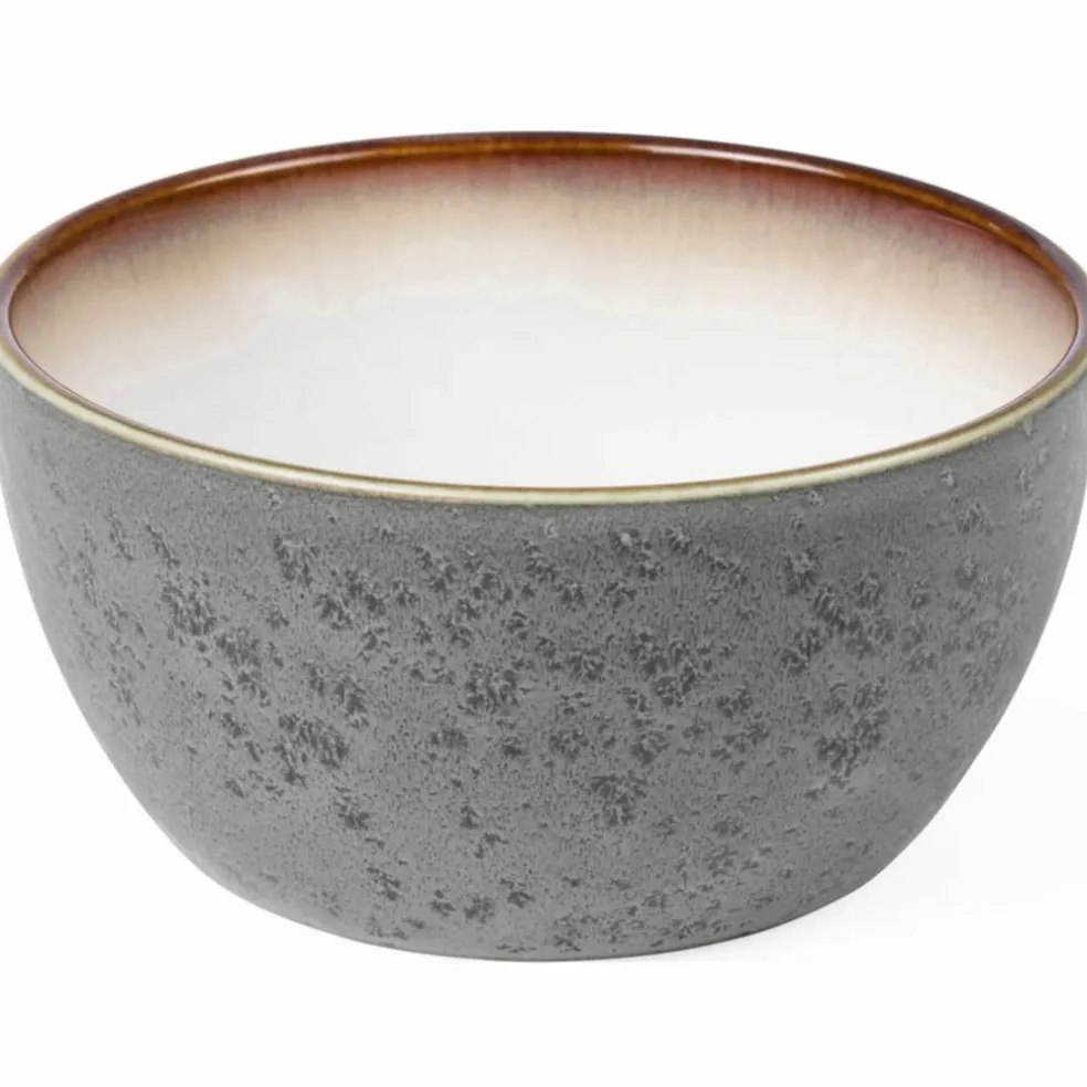Skål 14 cm grå/gräddvit