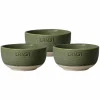 Skål 8 cm 3-pack, grön/natur
