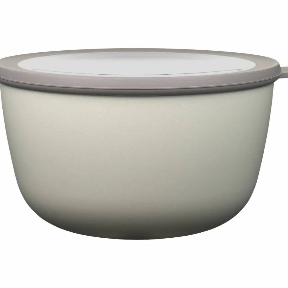 Skål med Lock Cirqula 3000 ml Nordic White