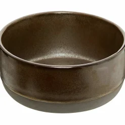Skål metallisk brun 13,5 cm.