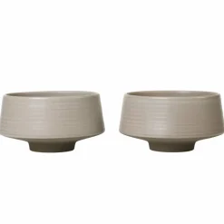 Skål 2-pack, warm grey