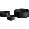 Skålset 3 delar, titanium black