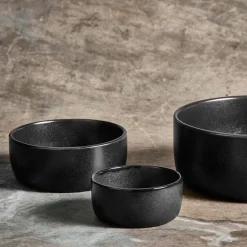 Skålset 3 delar, titanium black
