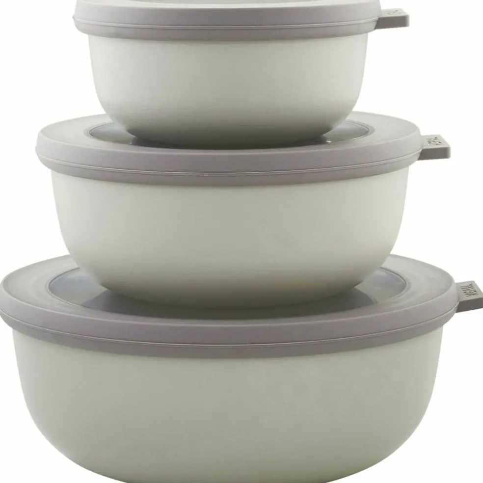 Skålset med Lock 3 st Cirqula Nordic White
