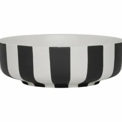 Skål small 13 cm, vit/svart