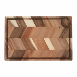Skärbräda 40 × 26 cm, akaciaträ