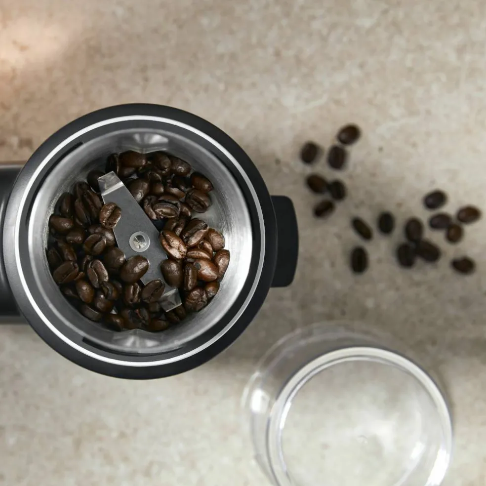 Sladdlös kaffekvarn 12V med batteri