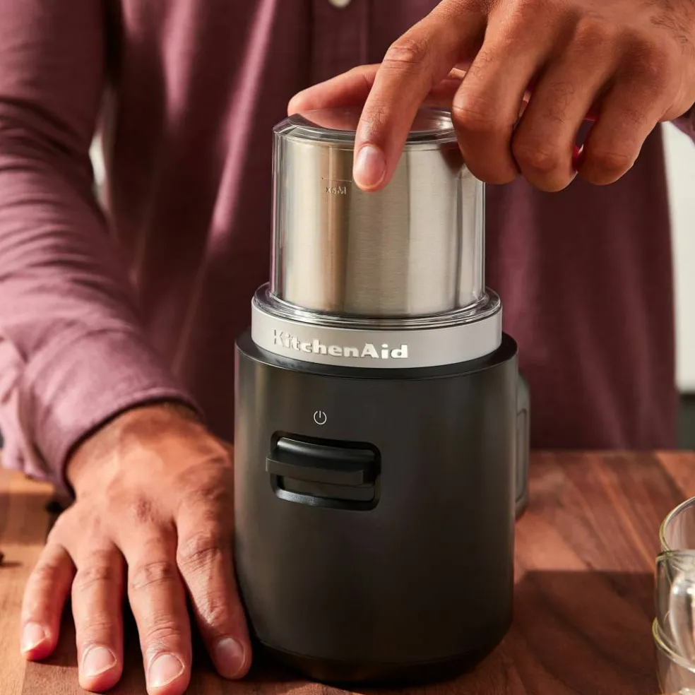 Sladdlös kaffekvarn 12V utan batteri