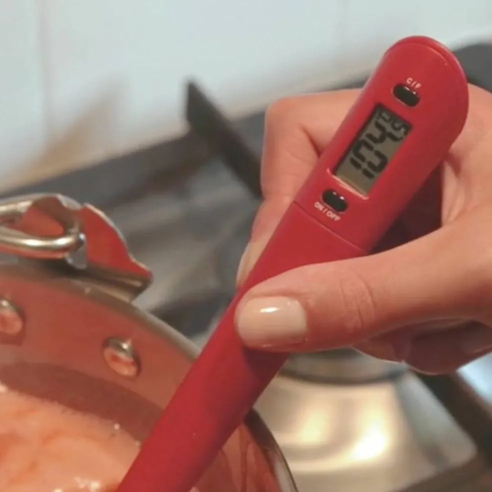 Slev med termometer