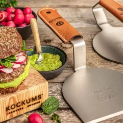 Smashjärn med grillspade, läder