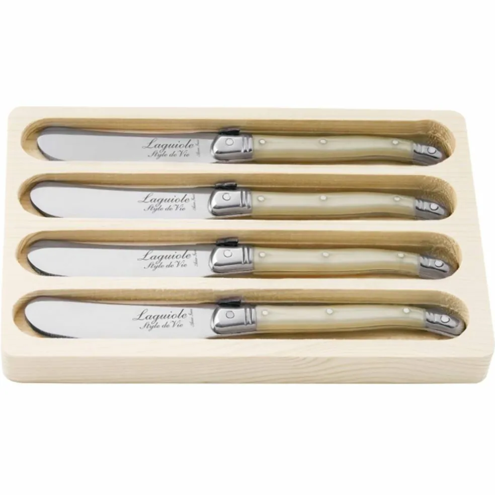 Smörknivar 4-pack, olivträ