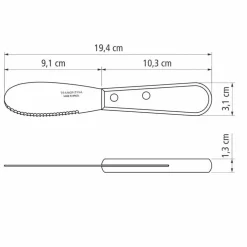 Smörkniv 19,5 cm