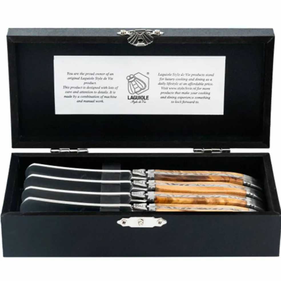 Smörkniv 4-pack, svart