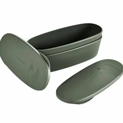 SnapBox förvaringsburk oval 2-pack, cream