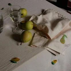 Soda Lemon bordsduk 180x145 cm, beige