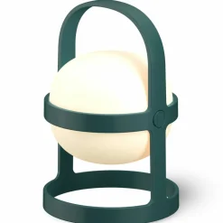 Solar Circular lampa 25 cm, grön