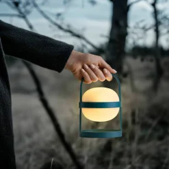 Solar Circular lampa 25 cm, grön