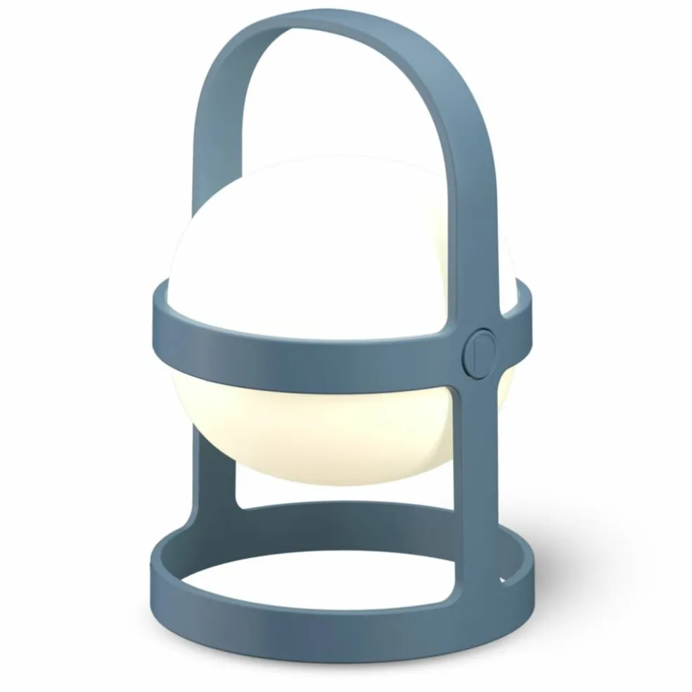 Solar Circular lampa 25 cm, sky blue