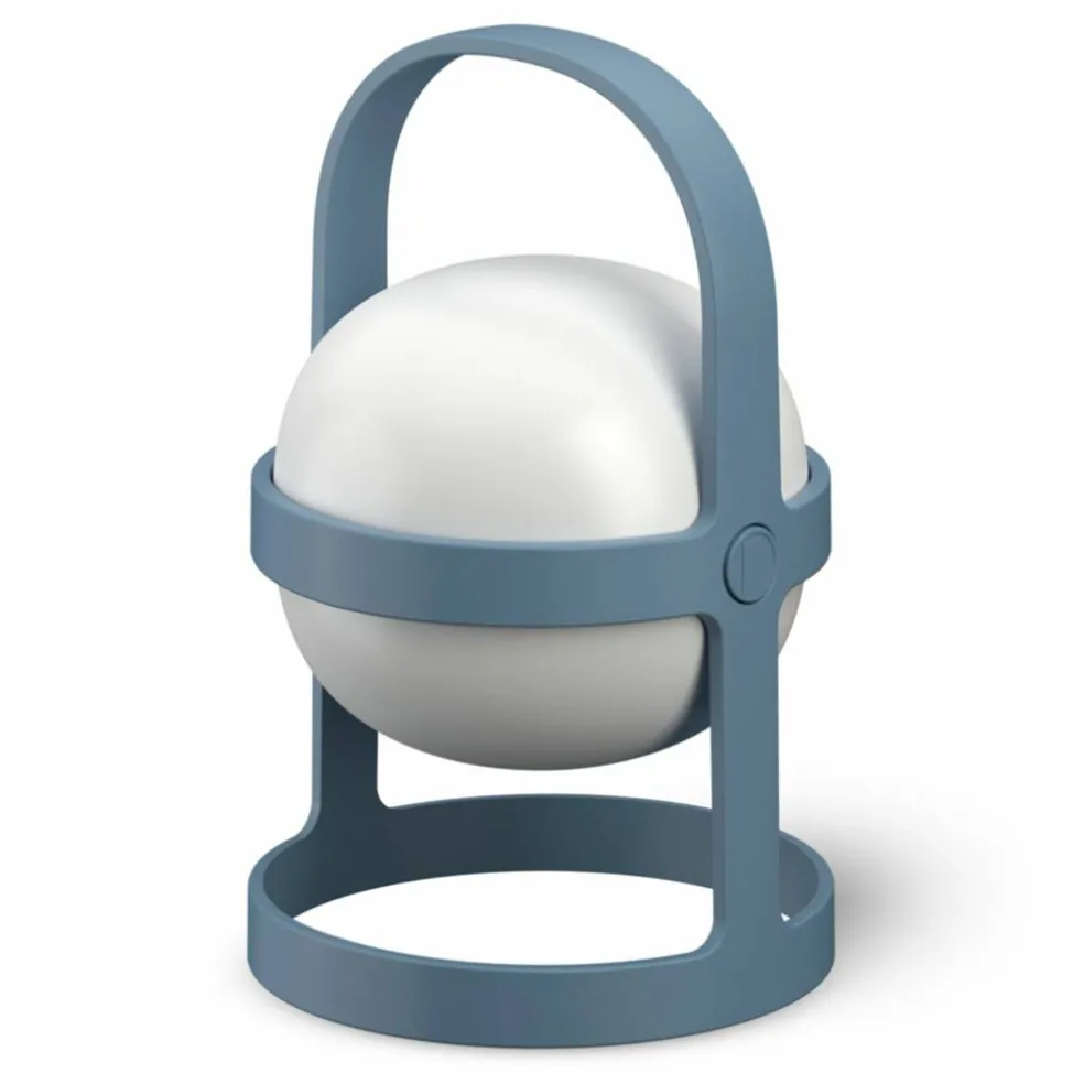 Solar Circular lampa 25 cm, sky blue