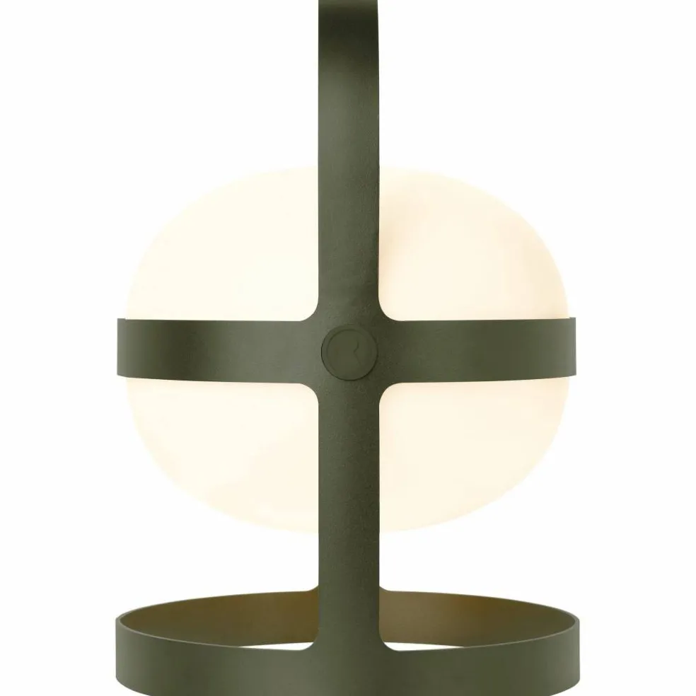 Solar lampa olivgrön 34 cm.