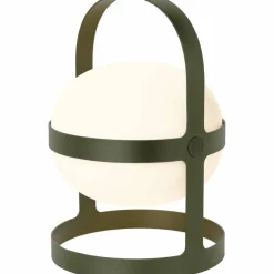 Solar lampa olivgrön 34 cm.