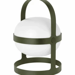 Solar lampa olivgrön 34 cm.