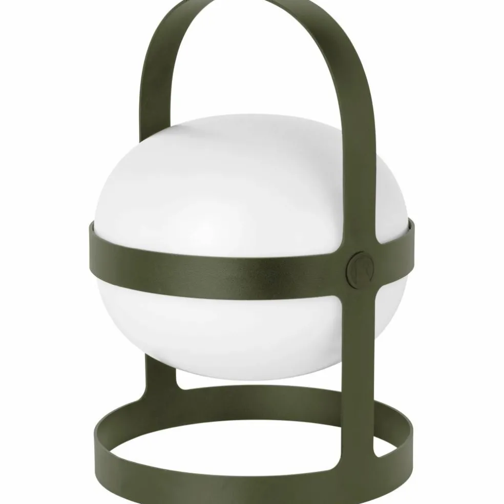 Solar lampa olivgrön 34 cm.