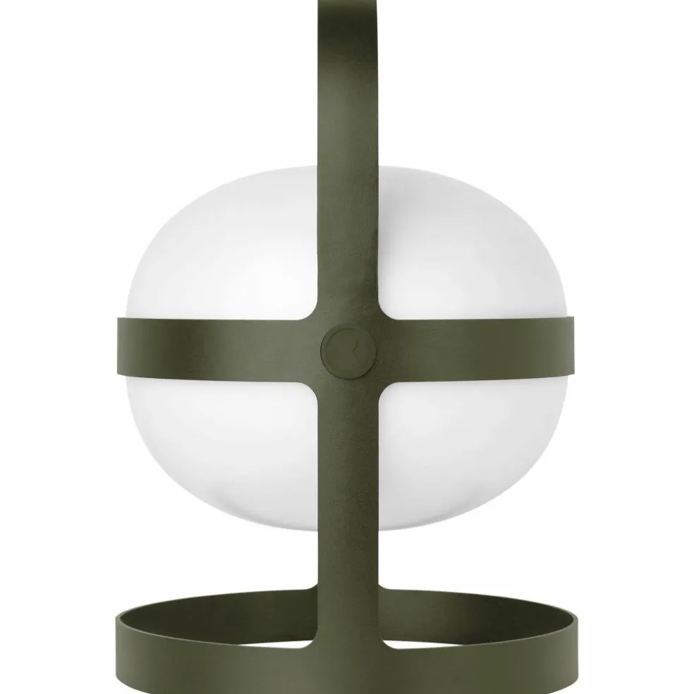 Solar lampa olivgrön 34 cm.