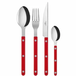 Solid bestickset 4 delar, green