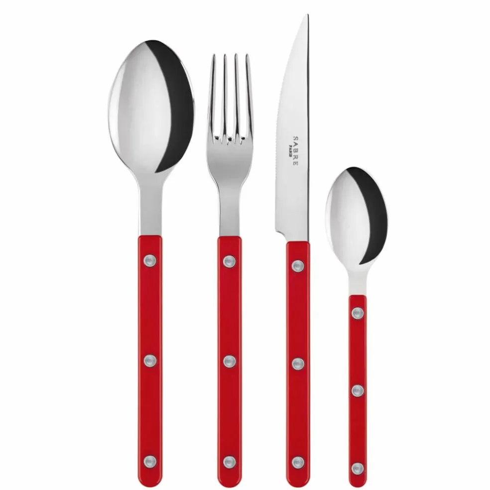 Solid bestickset 4 delar, green