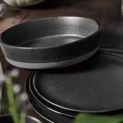 Sopptallrik, titanium black