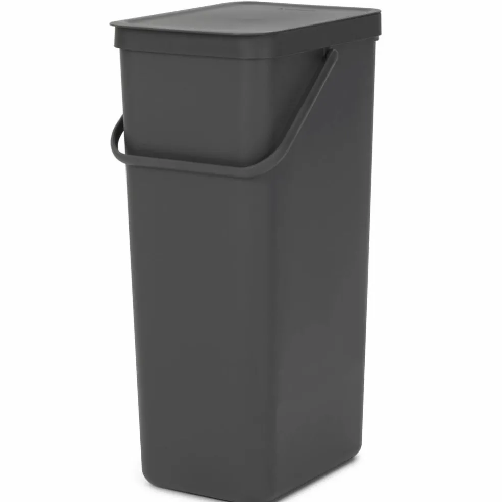 Sort & Go avfallshink 6 liter, mörkgrå