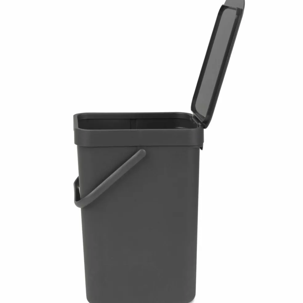 Sort & Go avfallshink 12 liter, mörkergrå
