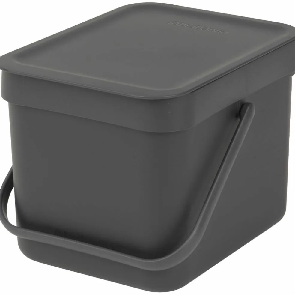 Sort & Go avfallshink 40 liter, mörkgrå