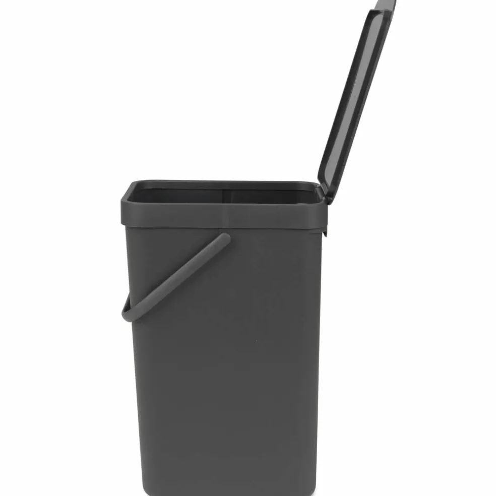 Sort & Go avfallshink 40 liter, mörkgrå