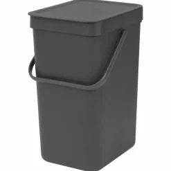 Sort & Go avfallshink 25 liter, mörkgrå