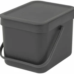 Sort & Go avfallshink 25 liter, mörkgrå