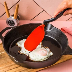 Spatel/stekspade, svart/röd