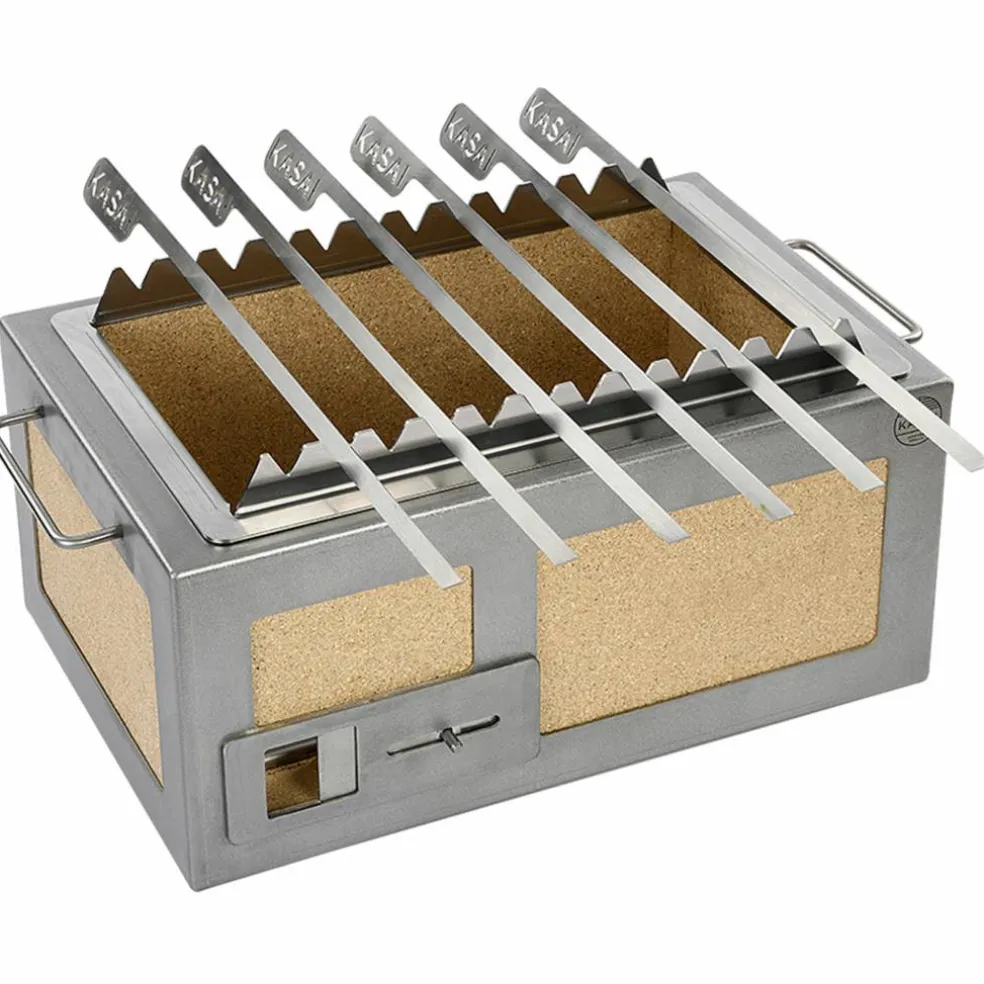 Spettstativ & grillspett 12 st (XL)