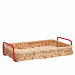 Splint bricka, röd/neutral