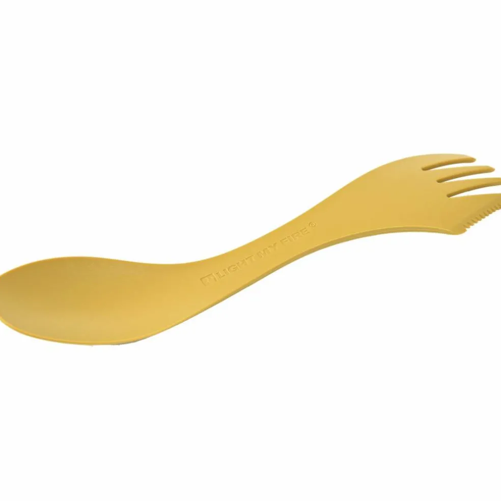 Spork large serving, musty yellow