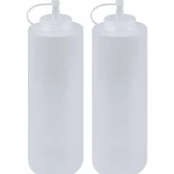 Squeezeflaska 260 ml med lock, 2-pack