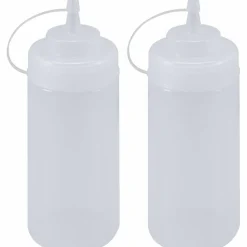 Squeezeflaska 260 ml med lock, 2-pack