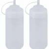 Squeezeflaska 490 ml med lock, 2-pack