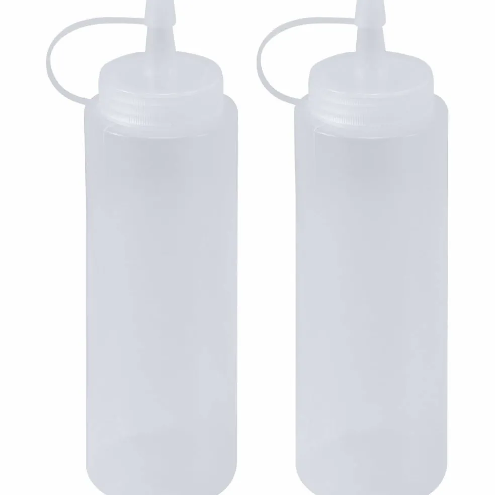 Squeezeflaska 490 ml med lock, 2-pack