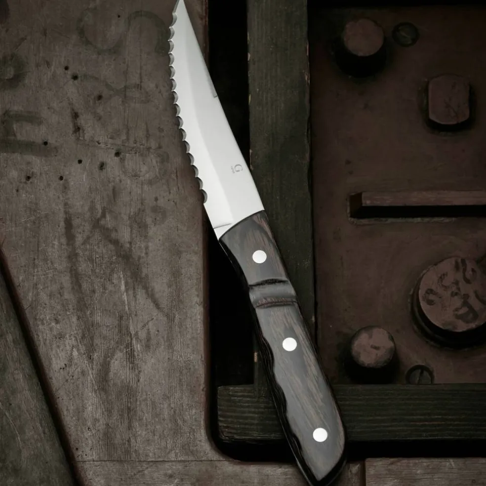 Steakkniv XL 4 st, trä/stål