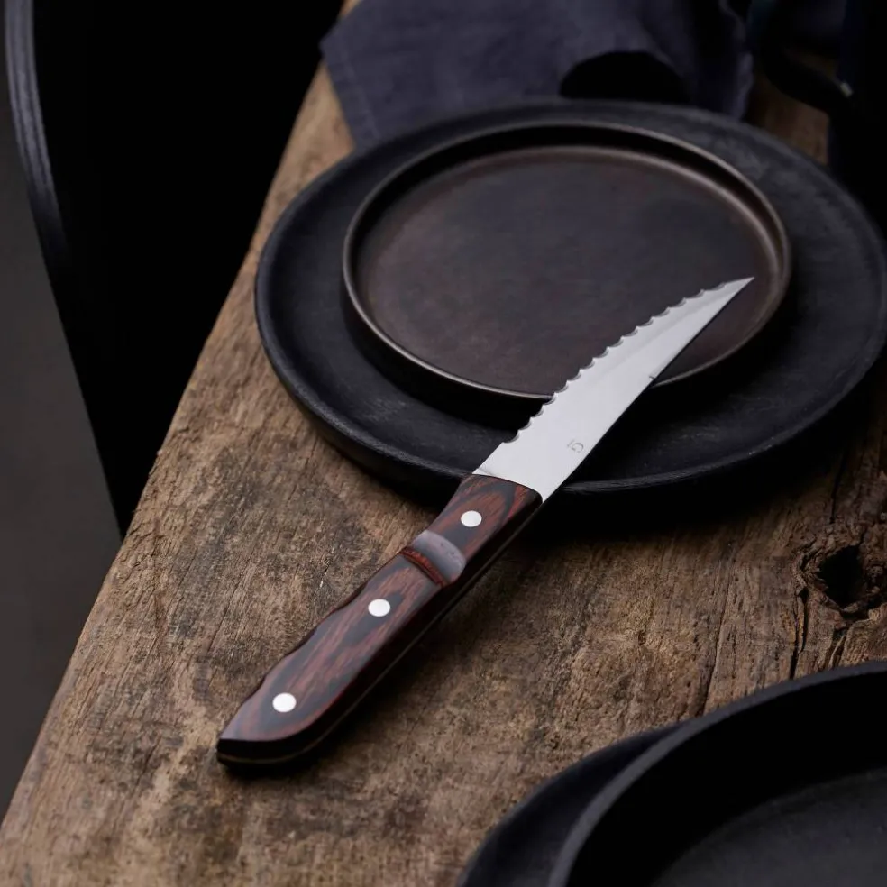 Steakkniv XL 4 st, trä/stål