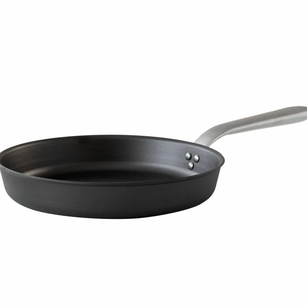 Stekpanna, kolstål/rostfritt stål, Ø24 cm