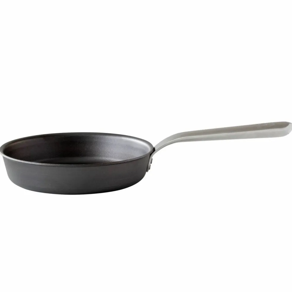 Stekpanna, kolstål/rostfritt stål, Ø24 cm