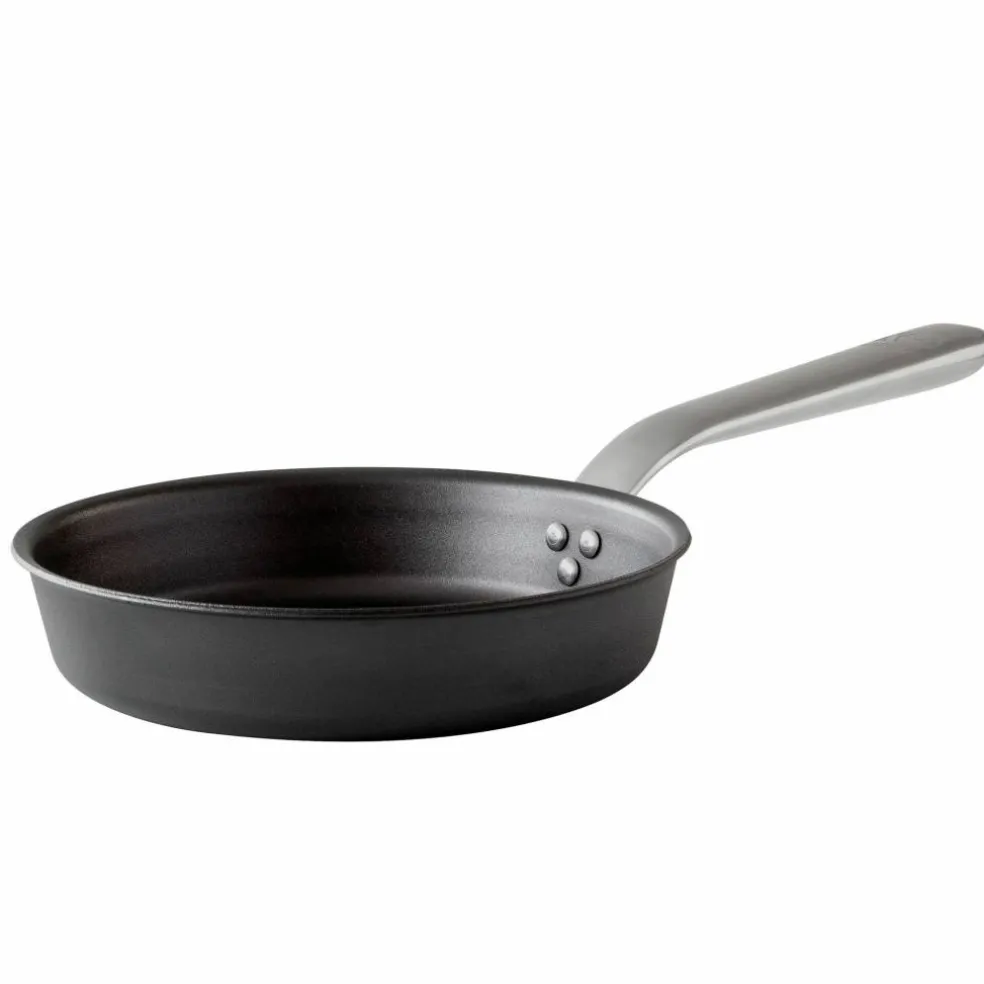 Stekpanna, kolstål/rostfritt stål, Ø24 cm